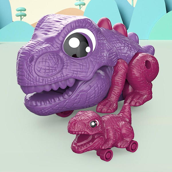 Dinosaurus-rekka-autot Dinosaurus-ajoneuvot Leludinosaurukset Vedä taaksepäin -auto Dinosaurus-autolelu