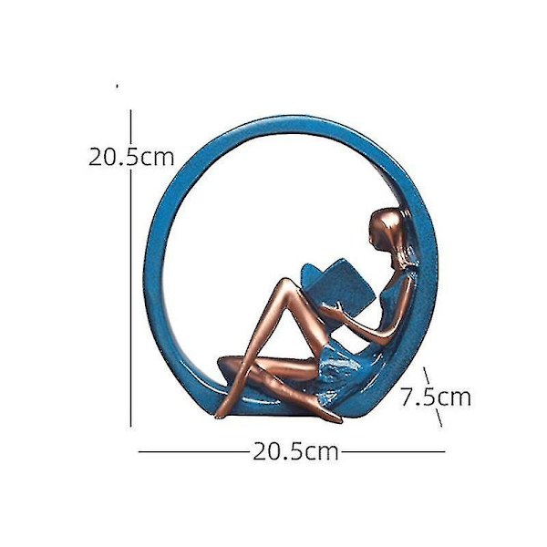 Harts Resin Yoga Ornament Hollow Modern Heminredning Tillbehör För Vardagsrum Karaktär Skulptur Konst Hantverk Dekor