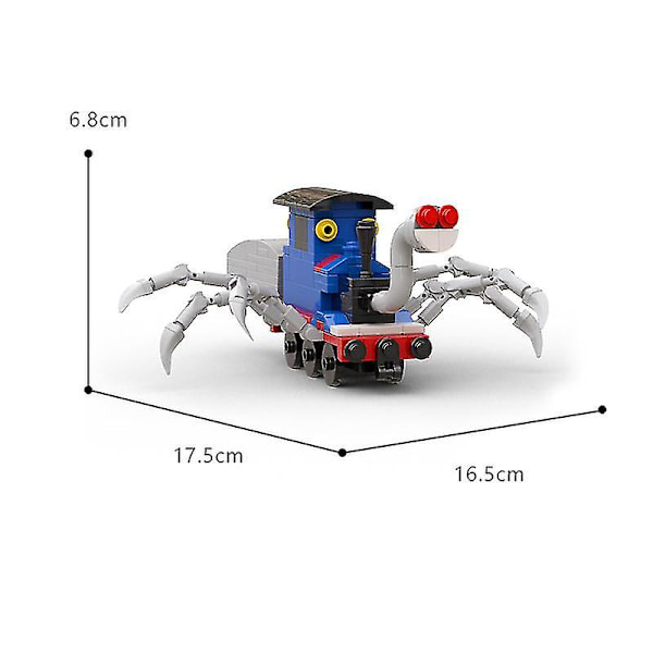 Choo-choo Charles Byggesæt Stor Størrelse Horrors Spil Spider Train Dyrefigurer Klodser Legetøj Til Børn Gave 1 Set Blue Train(199pcs)