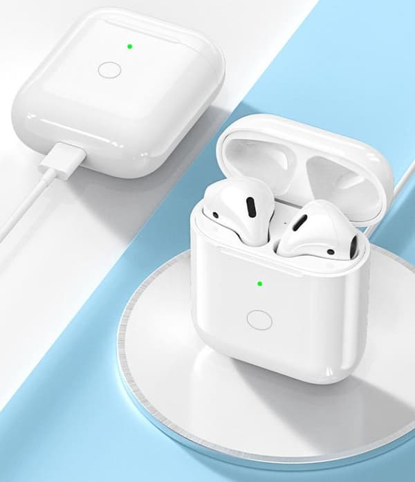 Egnet for AirPods Bluetooth-headset ladeetui 1/2/3/Pro1/Pro2 trådløst ladebatteriboks erstatningsetui