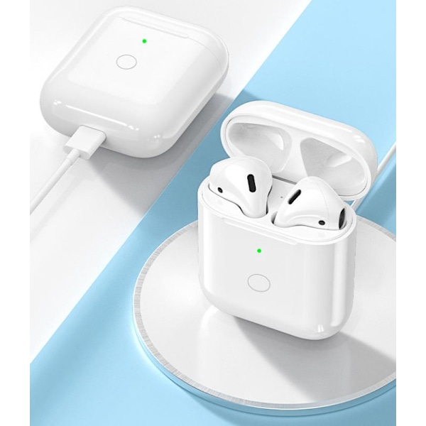Etui til AirPods Bluetooth-headset opladningsetui 1/2/3/Pro1/Pro2 trådløs opladning batteriboks udskiftningsetui AirPods 1