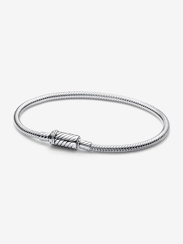 Pandora - Easy-Close Magnetlås Ormkedjearmband - Sterling silver 6.7in/17cm