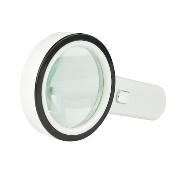 Extra stor handhållen kraftfull förstoringsglas med 13 lysdioder och UV