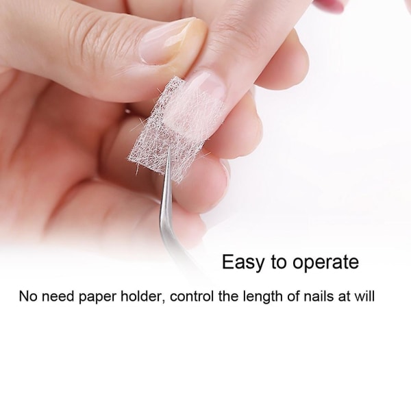 10 stk Nail Extension Glassfiber Nail Quick Extending Shaping Glass Fiber Manikyrverktøy