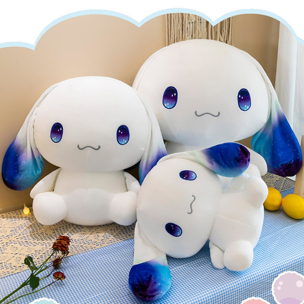 Cinnamoroll Plyschleksak Kawaii Cartoon Stjärnögda Cinnamoroll Docka Plyschleksak Present till Pojkar Flickor Vit 40cm