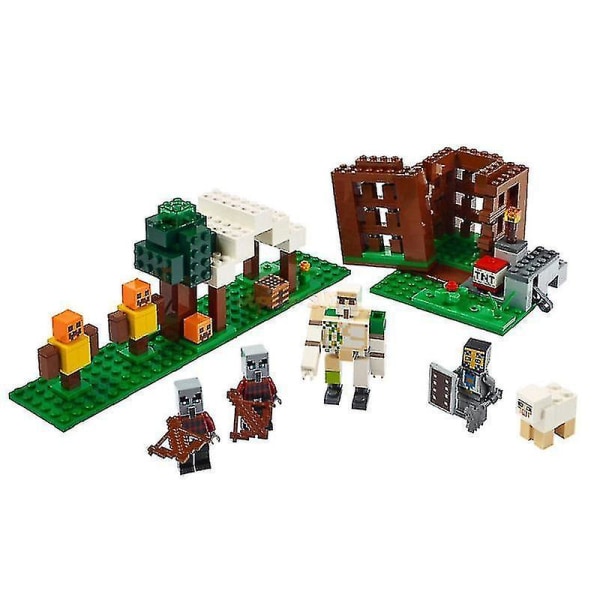 Building Blocks The Pillager Outpost Model Bricks Sets Gifts Toys For Children Kids Boys Girls