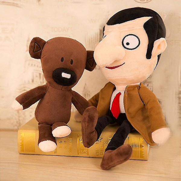 Mr. Bean plyschdocka fylld tecknad trasdocka Teddybjörn Pacify docka sängprydnad Mr. Bean 40cm