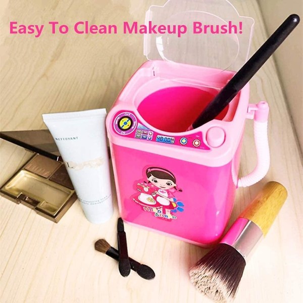 Elektronisk Mini Vaskemaskin Form Automatisk Makeup Brush Cleaner