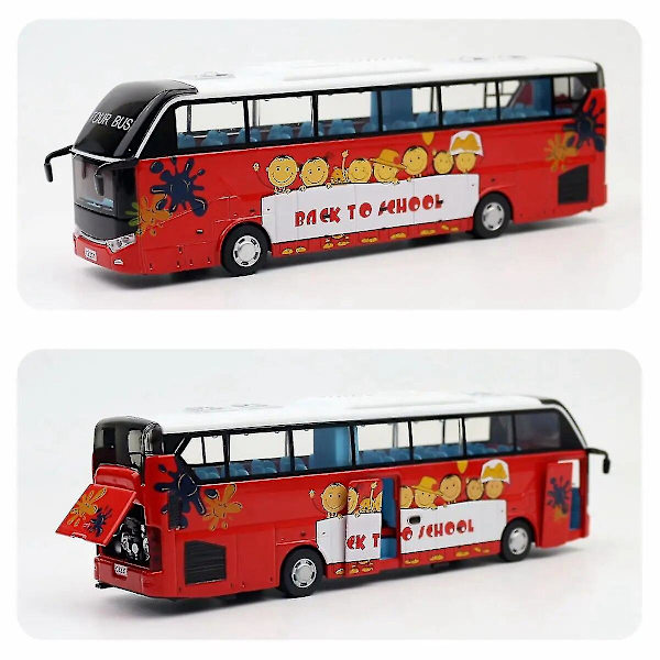 1/50 Setra Luxury Coach Bus Leluleluauto Diecast pienoismalli Vetää Takaisin Ääni ja Valo Opetus Kokoelma Lahja Pojalle Lapsille Tour Bus