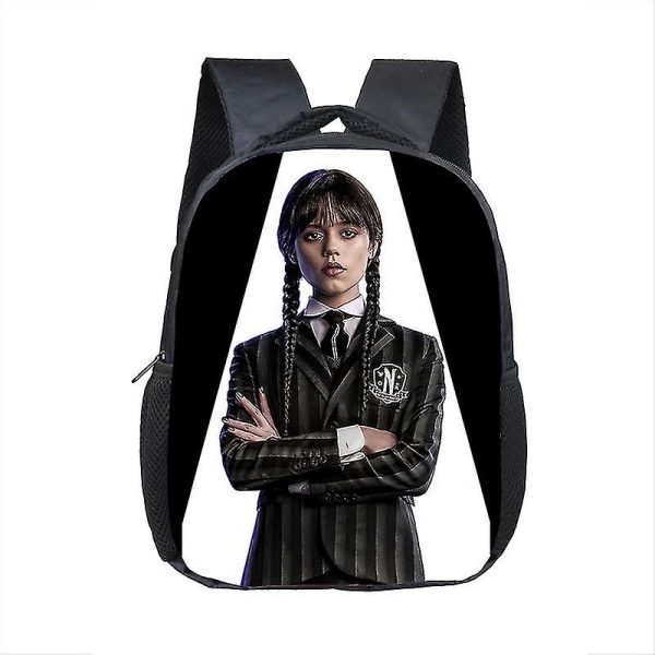 Onsdag Addams Student Skoletaske Onsdag Børnehave Byrdedæmpende rygsæk F