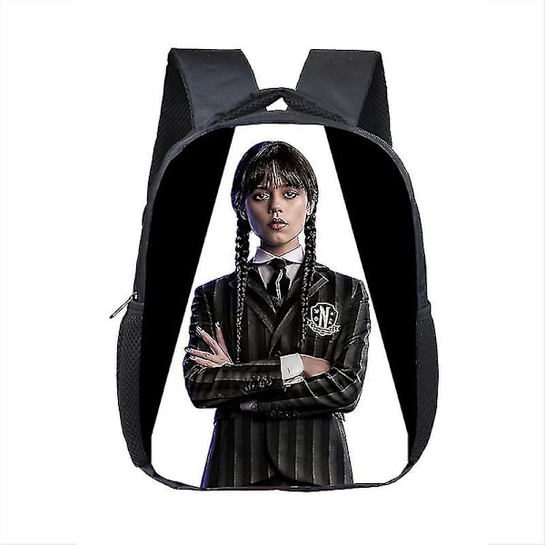 Wednesday Addams Studenterrygsæk Onsdag Børnehave Belastningsreducerende Rygsæk F