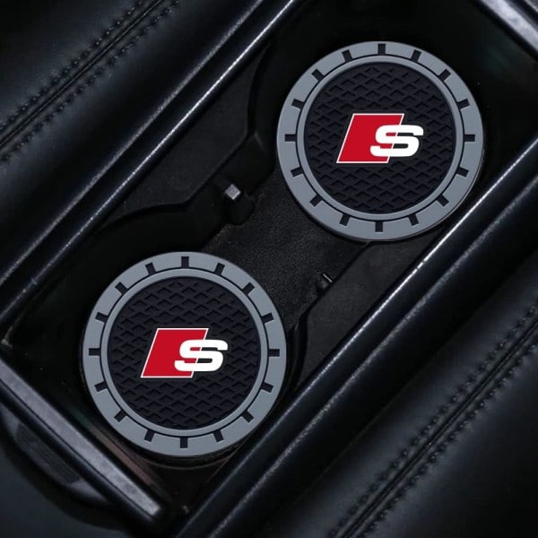 Audi S-Line Bilkopholder, Kopholder til Audi S-Line S1 S4 S3 S4 S5 S6 S7 S8 SQ4 SQ5 SQ7 SQ8, Skridsikker Bilkopholder Indlæg #NAME?