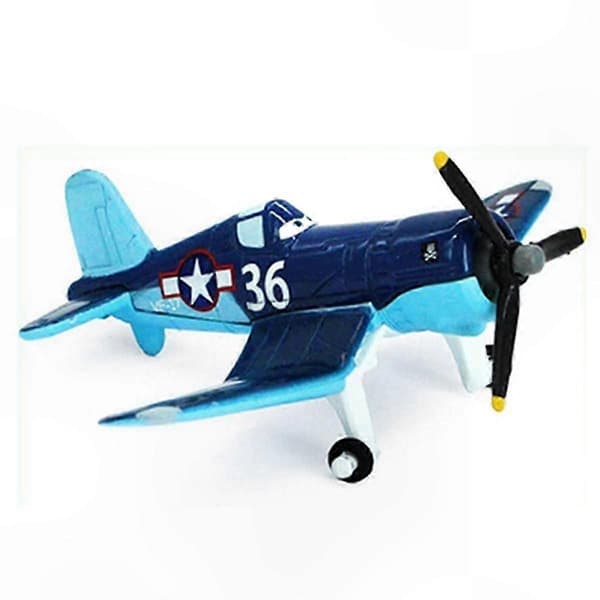 Trykstøbt metalflymodel 1:55 skala pædagogisk legetøjsfly med Dusty Crophopper design (nr. 36)