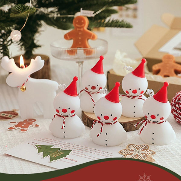 Cedc Elk Bellformade Rökfria Ljus Söta Jul Ljus Doftande Ljus För Julfest Bröllop Spa Dekoration Presenter
