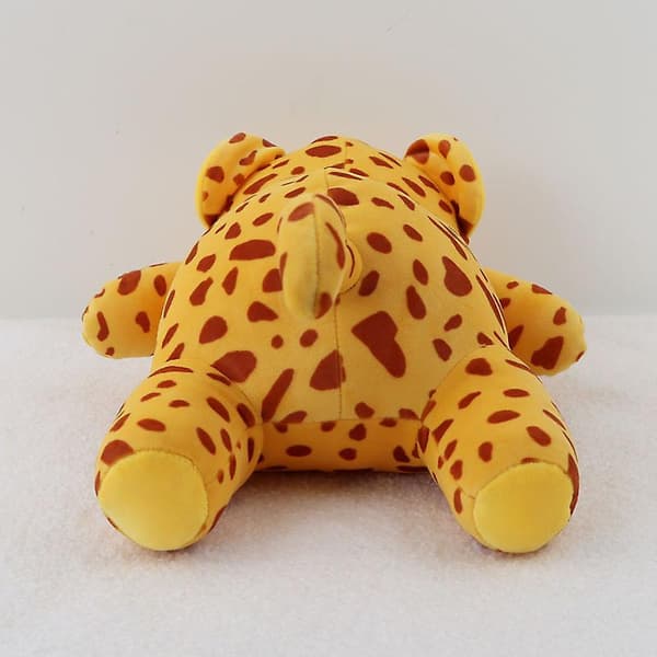 Dinosaur Plys Legetøj med Vægt - Sød Triceratops 60cm Orange Leopard