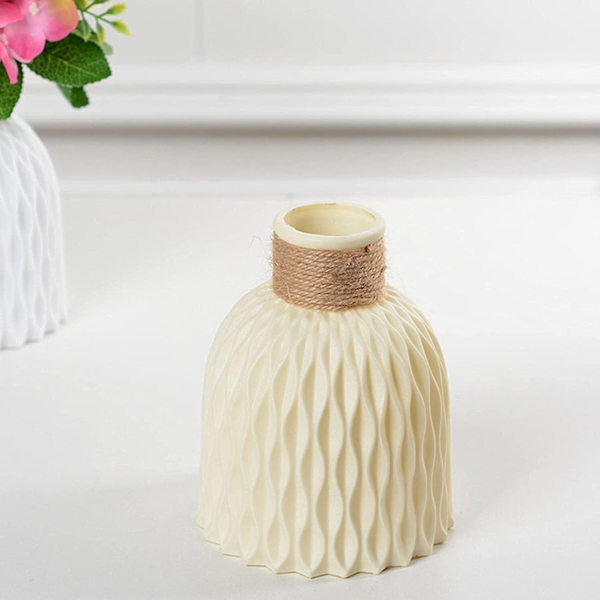 Blomvas Modern Chic Farmhouse Dekor Blomvas Plast Vas För Sovrum, Kontor, Sovrum
