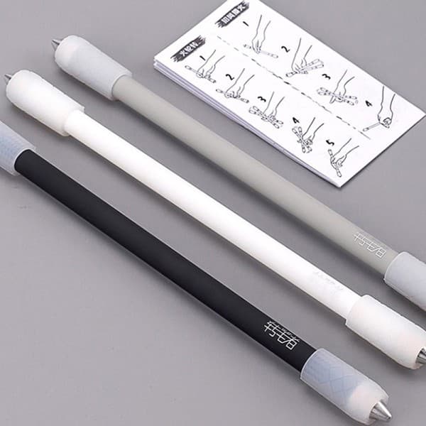 Ny Spinning Pen Roterende gaming kulepenn Glowing White