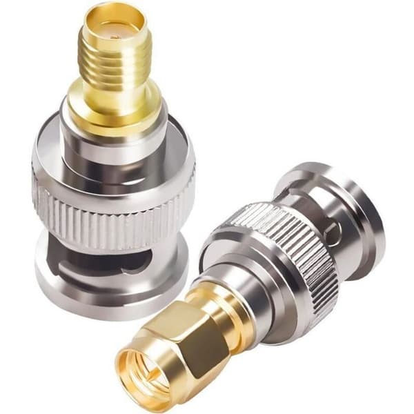 8-delars SMA till BNC koaxial hane/hona adapterkit