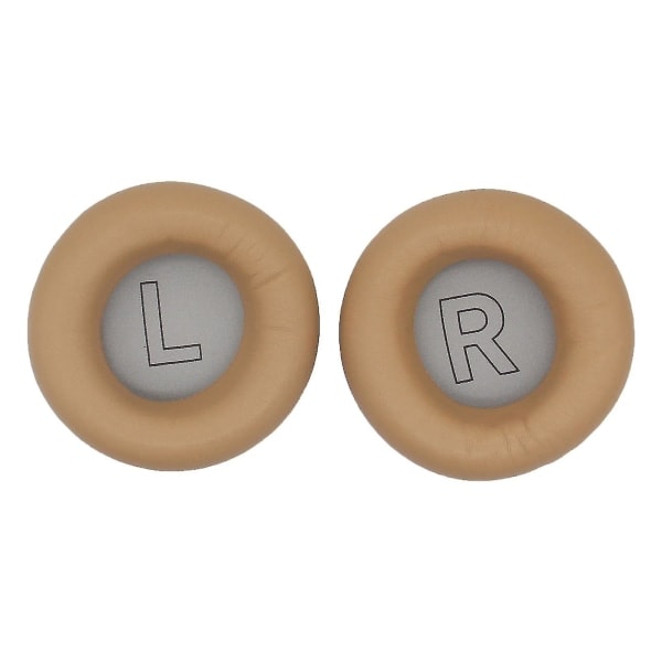 2 st öronkuddar kuddar hörlurar fårskinn läder kuddar för Beoplay H9 H9i H7 brun