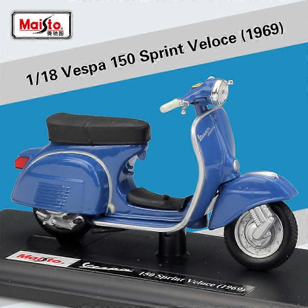 1:18 Vespa P150x 50 98 Gtr Gts 300 Lxv 2013 Sprint 150 Abs Scooter Motorcykel Simulation Legeringsmodell Retro Motorcykel 150 Sprint Veloce