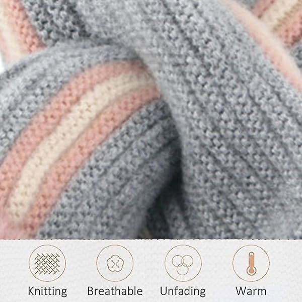 Barne Skjerf Gutter Jenter Vinter Varme Skjerf Hals Varmer grey