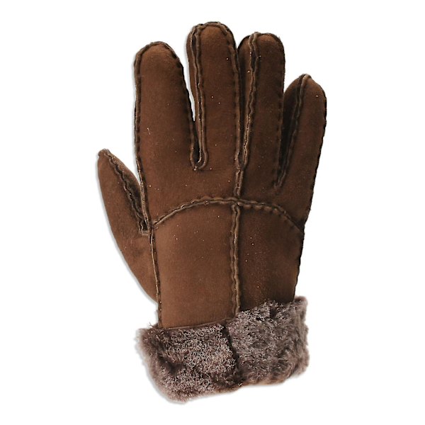 Nordvek Dam Merino Fårullshandskar - Mjuk Mocka Vikbar Manschett 321-100 Large - 8 Chocolate