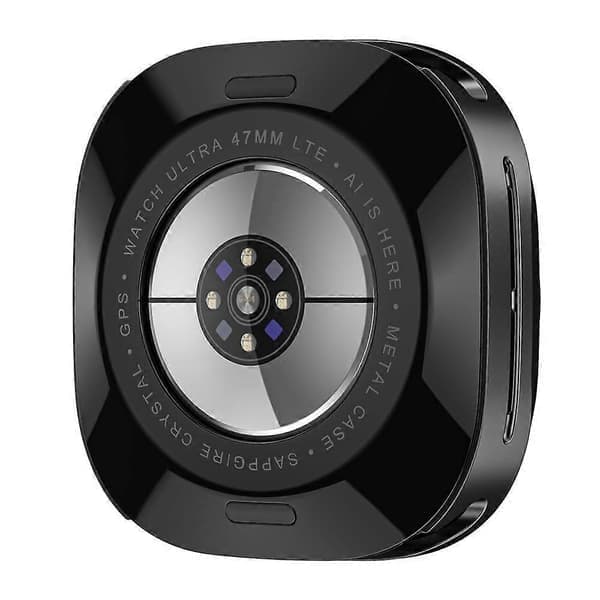 Metal PC Urkasse til Samsung Galaxy Watch Ultra 47mm Sort Hvid Black White