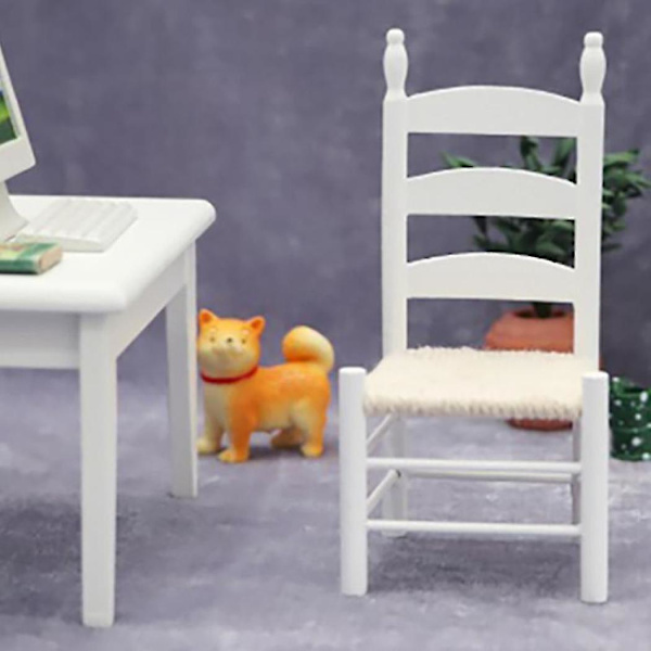 1:12 skala dockhusmöbler miniatyrstol modell tillbehör leksak