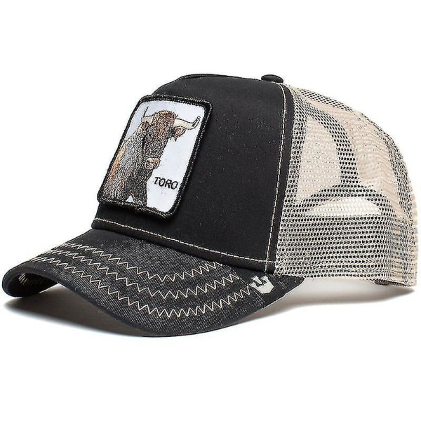 Goorin Bros. Trucker-lippis miehille - Verkkokangas baseball-lippis napsukiinnityksellä - The Farm-q Bison Black