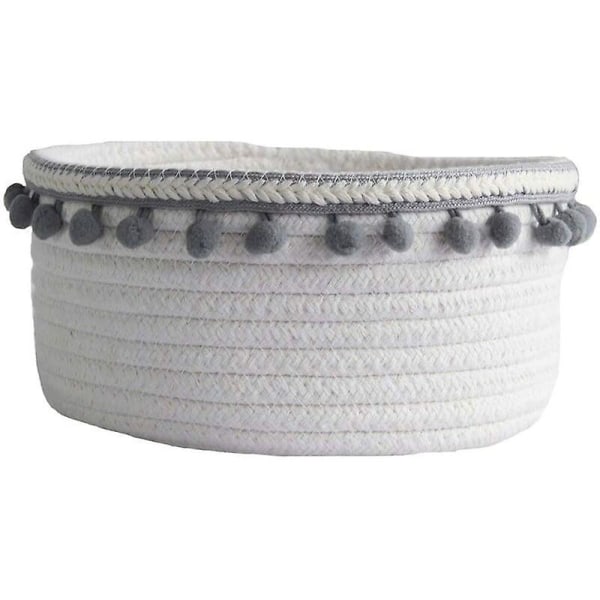 Baby Cotton Rope Basket, Collapsible Storage Basket Small Box Organizer Universal For Crday Shel