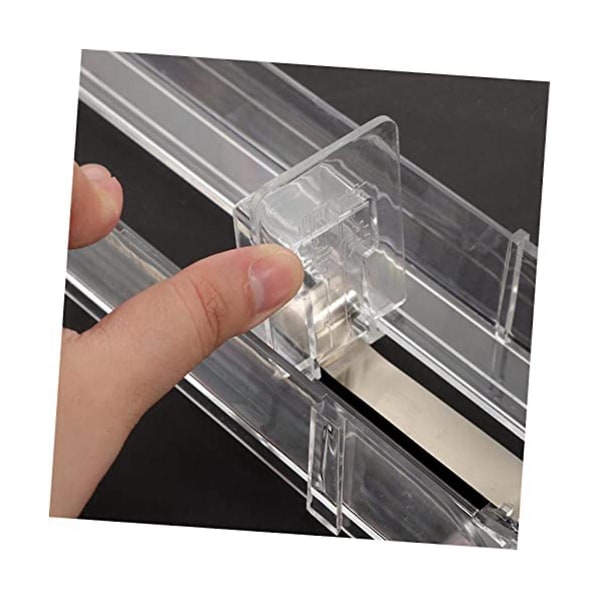 4 st skjutreglage genomskinlig displayfodral dispenser bil Hud showcase rack cigarrette displayhyllor Auto-pus