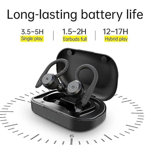 20 tunnin toistoaika Uinti vedenpitävä Bluetooth-kuulokkeet Dual Wear Urheilun langattomat kuulokkeet Tws Ipx7 Kuulokkeet Stereo green