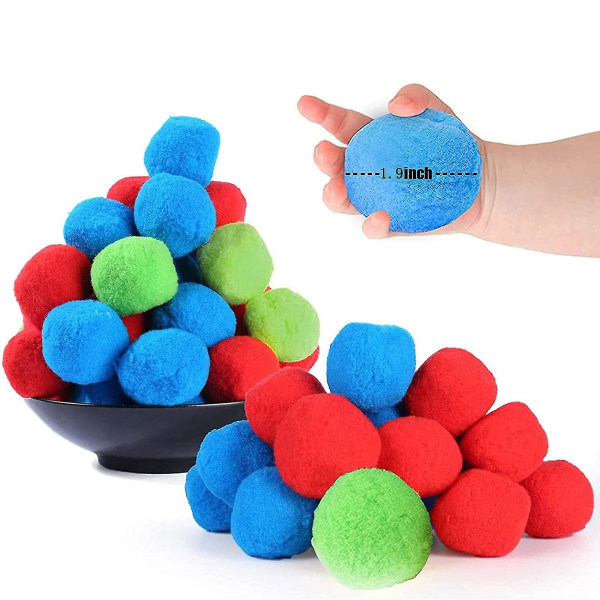 10 st återanvändbara vattenbollar, nyhet och roliga vattensaker, strandbollar, absorberande bomullsbollar Red