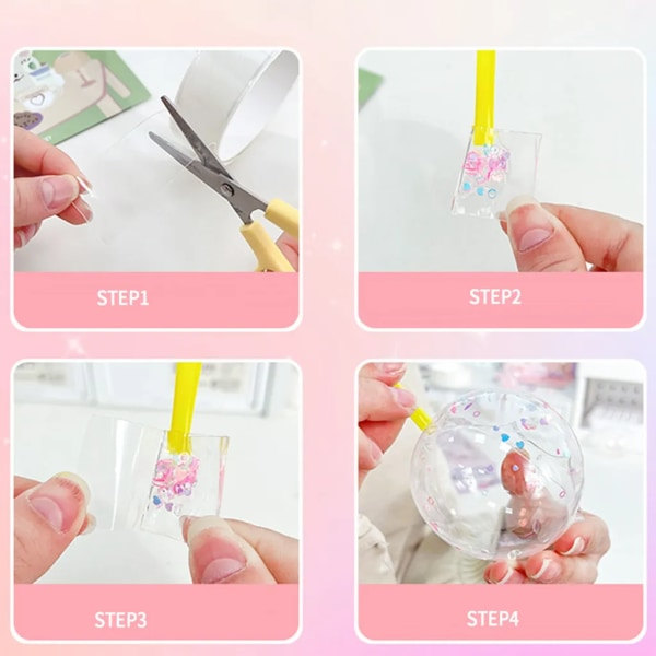 Pcs Nano Tape Boble Legetøj, Ingen Spor Nano Tape Boblefremstilling, Transparent Multifunktionel 100cm*3