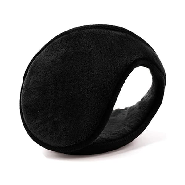 Varme ørevarmere til mænd og kvinder - Klassiske unisex vinterørevarmere i sort black