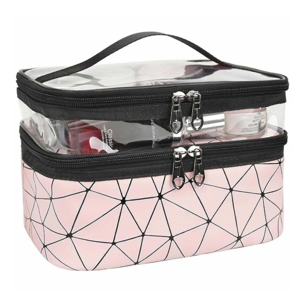 Lar Case Makeup Bag Stora Box Izer pink