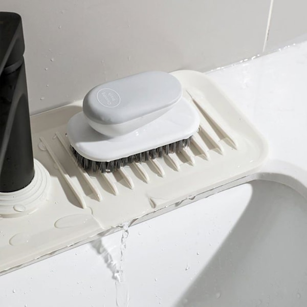 Silikon Avrenningsmatte, Avløpsskive for Vask, Smal Kranmatte, Anti-Sprut Organizer
