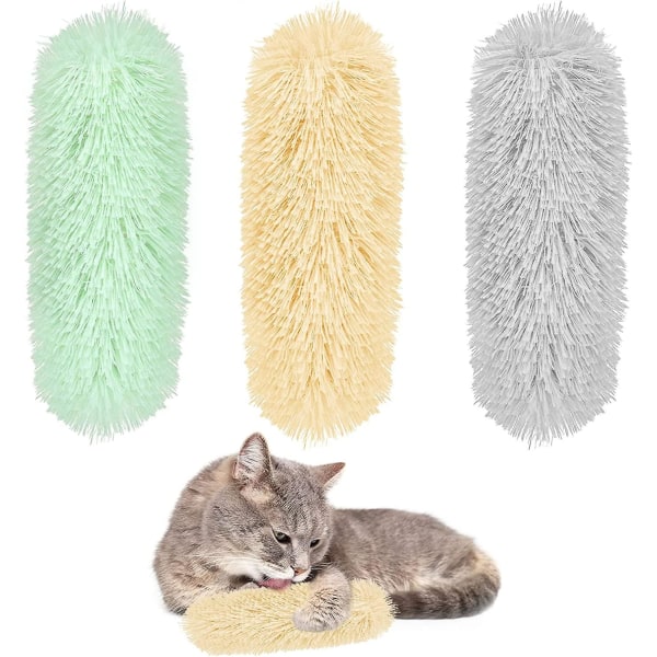 3 st kattmynta leksaker, interaktiva katt spark leksak katt tugga tandvård ren leksak