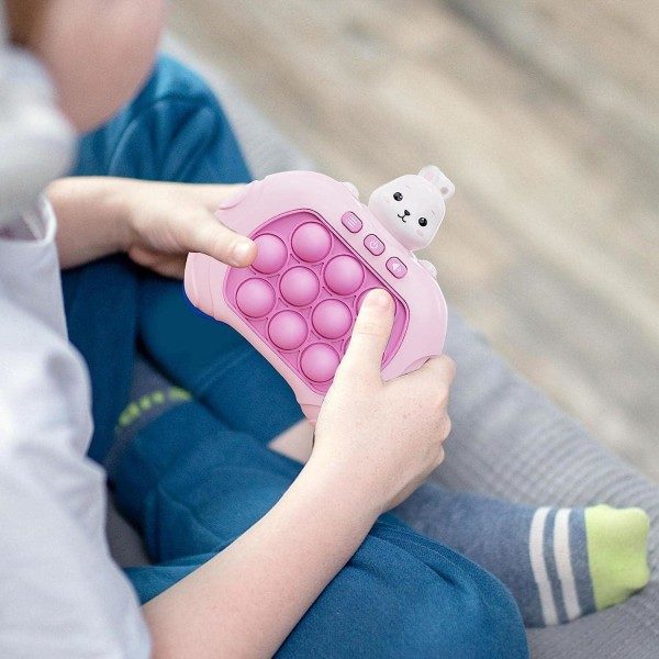Pop It-spel - Pop It Pro Light Up-spel Snabbt tryck Fidget-spel Z Pink Pink Rabbit