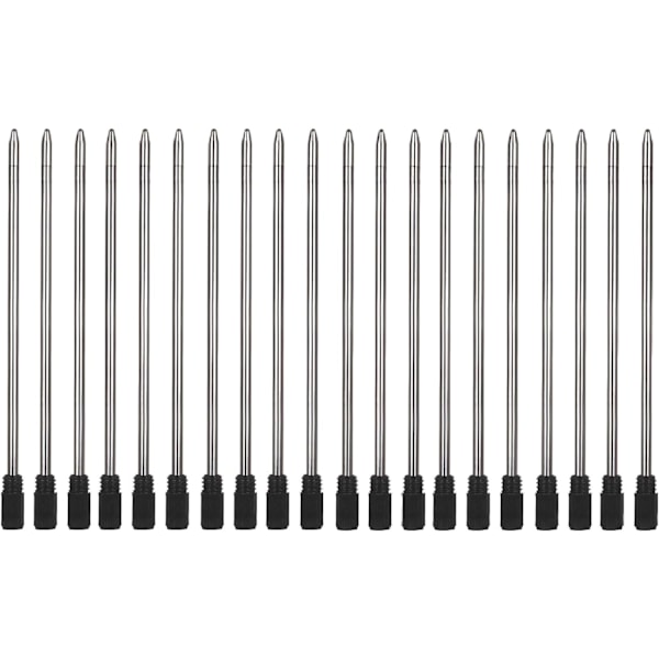 2,75\" Sorte kuglepenne-refill til Swarovski-penne, 7 cm sorte blækrefill, kompatibel med Swarovski Crystal Element Crystal Stylus kuglepenne 20Pcs