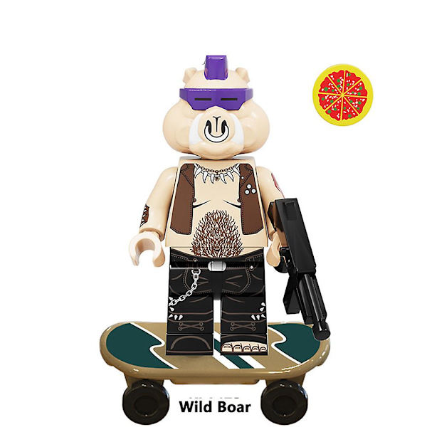 12 stk/sett Teenage Mutant Ninja Turtles-serien Minifigur Samlet Mini Byggeklossleker Gaver Hjemmedekorasjon