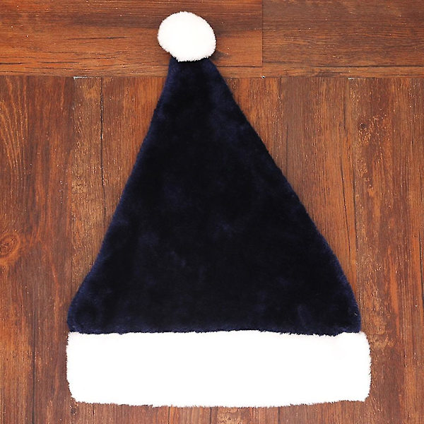 Jultomtehatt i Sammet Unisex Bekväm Kreativ Flerfärgad Vuxen & Barn Julhatt för Julhelgfest