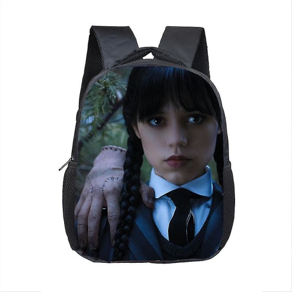 Onsdag Addams Student Skoletaske Onsdag Børnehave Byrdedæmpende rygsæk D