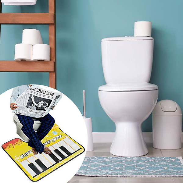 Toilet Elektronisk Orgelmåtte Batteridrevet Musikalsk Potteunderlag til Badeværelse