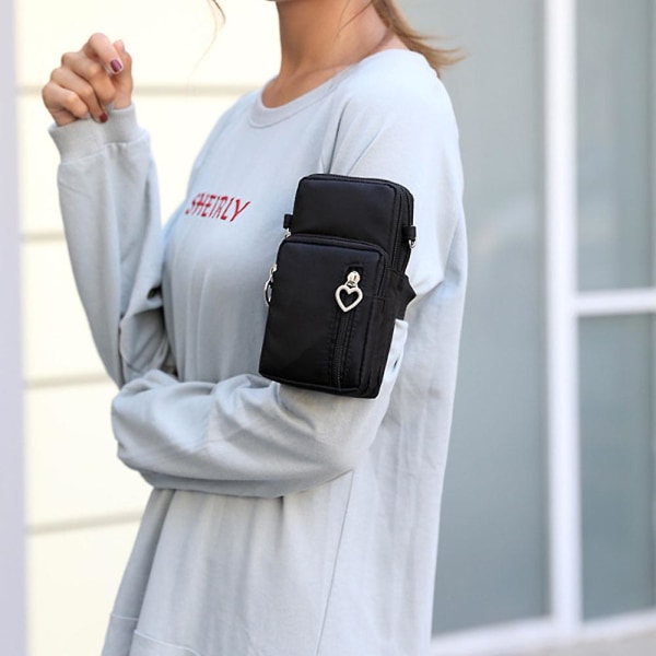 Liten crossbody-plånbokstelefonväska för kvinnor, minicrossbodyväska, mobiltelefonväska, axelväska, stil 2