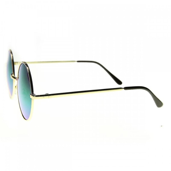 Runde store Lennon Style Flash Mirror Festival solbriller