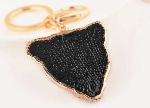 Rhinestone Leopard Nøglering, Mode Charm til Håndtaske, Nøglering Leopard Personlig Håndtaske Charm