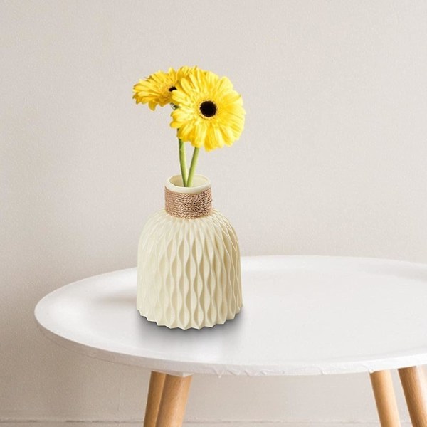 Blomvas Modern Chic Farmhouse Dekor Blomvas Plast Vas För Sovrum, Kontor, Sovrum