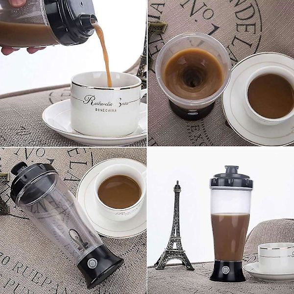 Shaker Bottle Elektrisk Protein Shaker Bottle 350ml Automatisk Roterende Kops Shaker Kopper