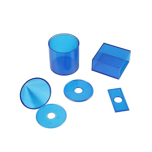12 st/set Transparent 3D geometriska fasta modeller avtagbara undervisningshjälpmedel leksak Kaesi